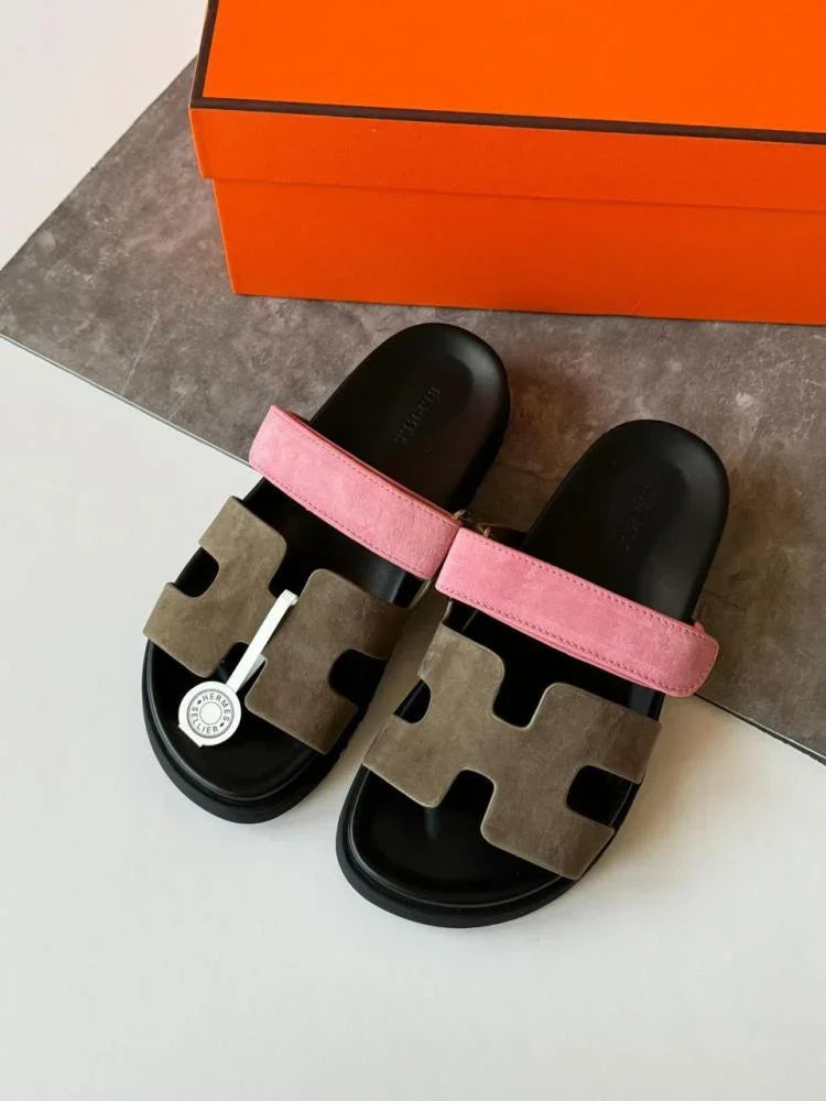 CHYPRE SANDALS GREY PINK