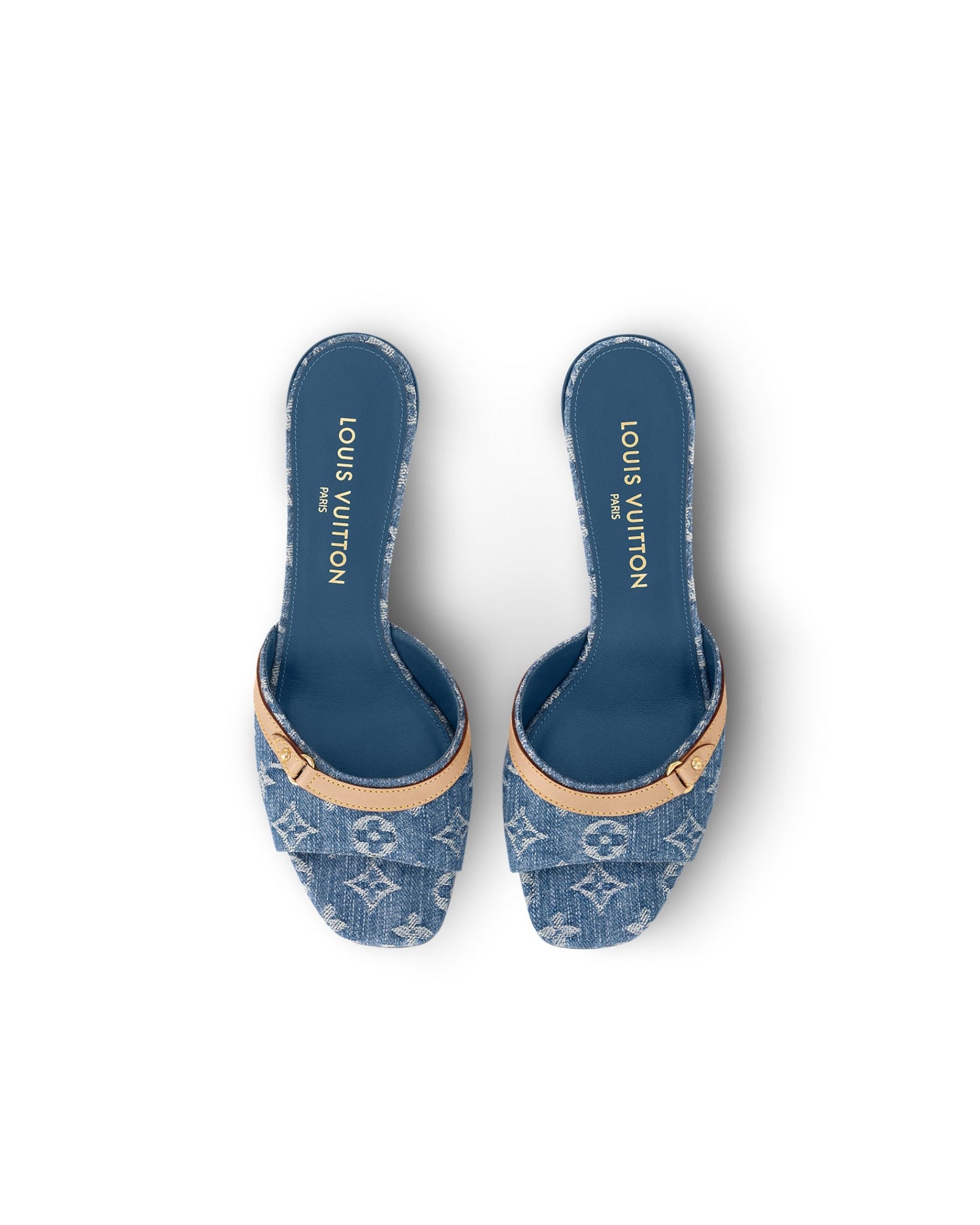 "LV" HEELS BLUE