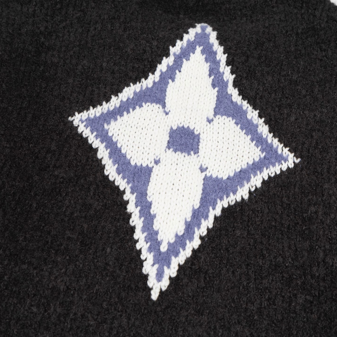 Elegant Patterned Everyday Knit Pullover