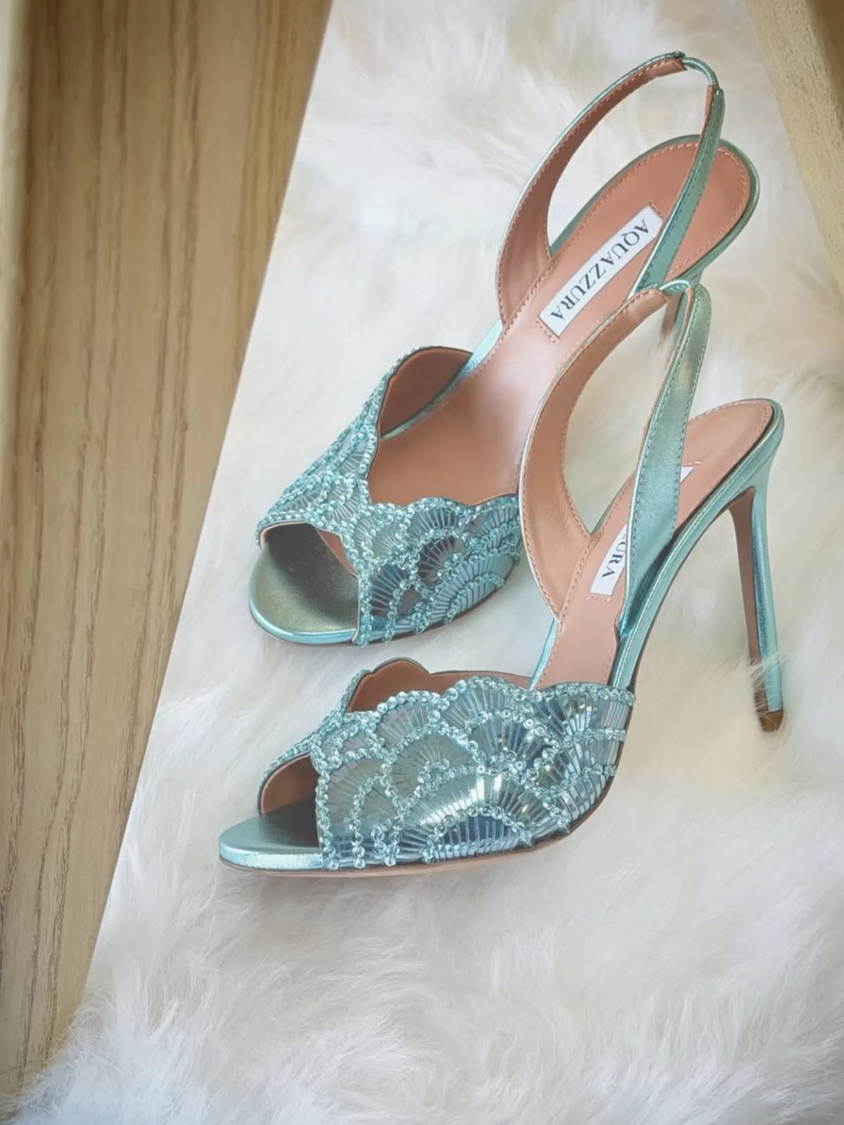 AQUA HEELS BLUE GREEN