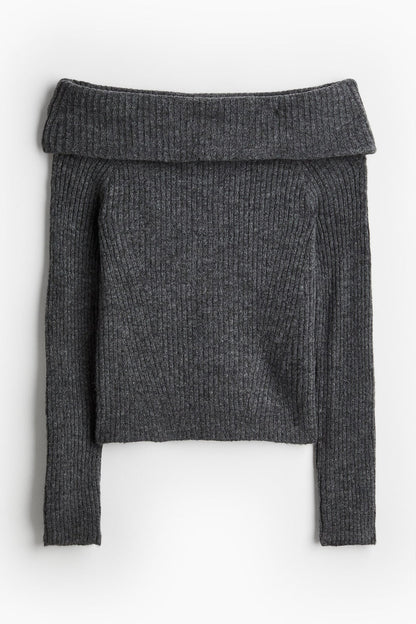 Off-the shoulder sweater