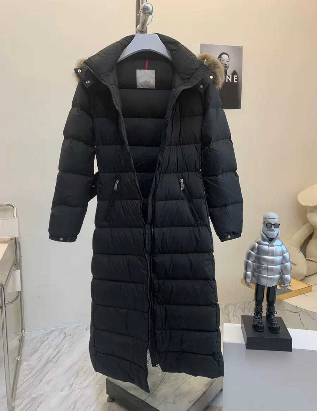 FUR TRIM LONG COAT