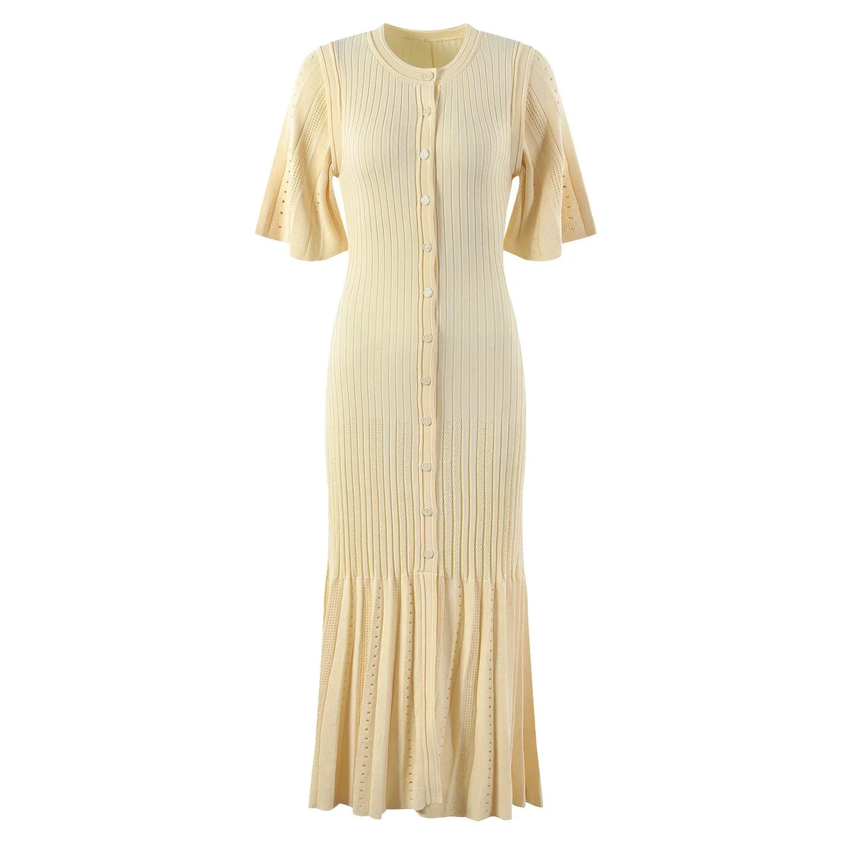 SANDRA FINE KNIT MIDI DRESS
