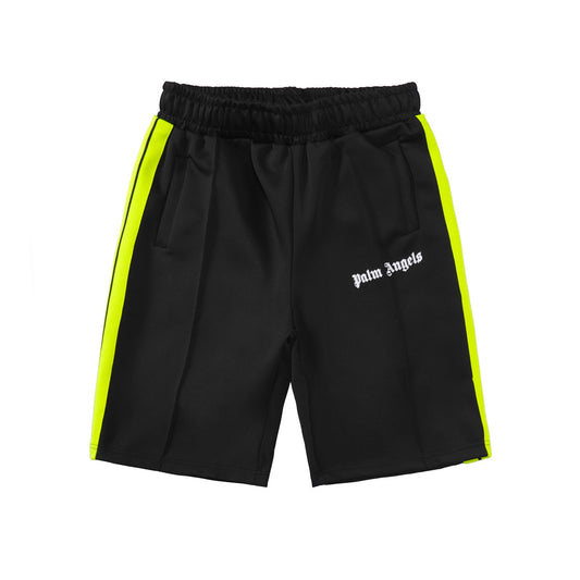 Trendy Black Lime Casual Shorts