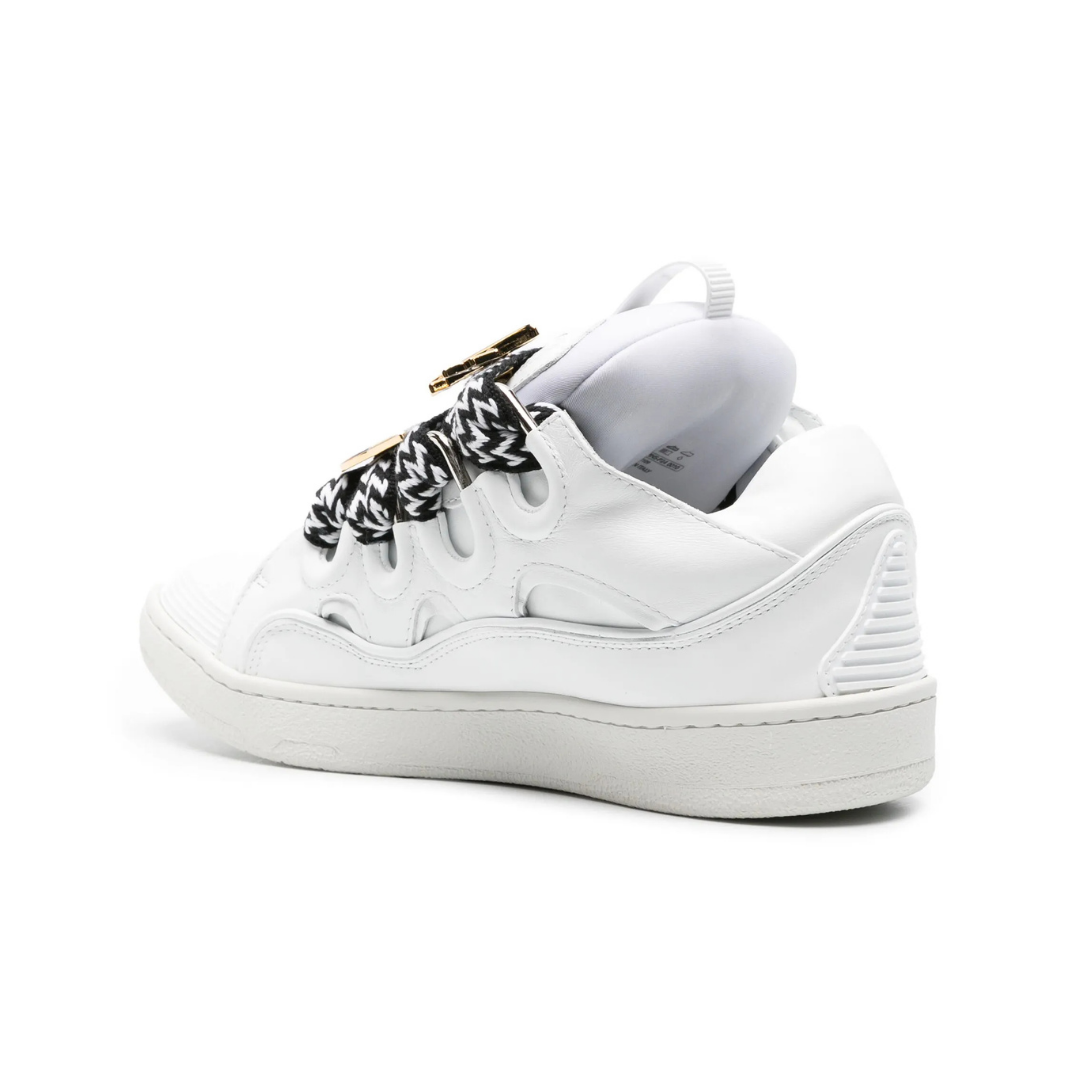 Curb White Black Lace Sneakers