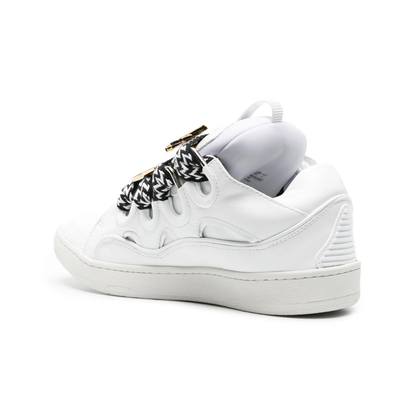 Curb White Black Lace Sneakers