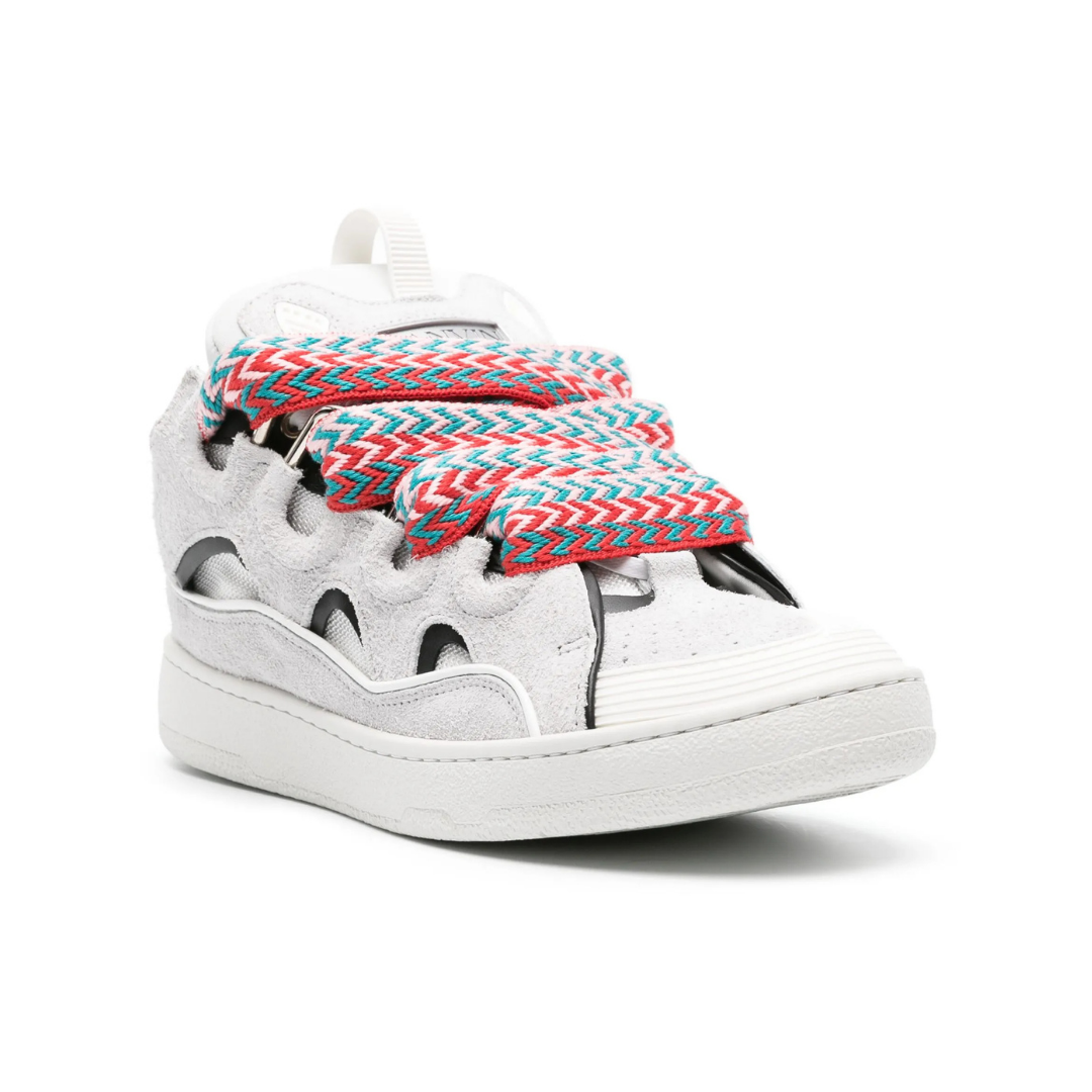 Valorian White Multi-Lace Sneakers