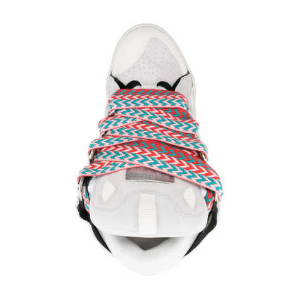 Valorian White Multi-Lace Sneakers