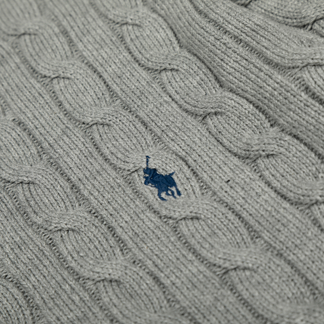 Classic Front Zip Cotton Sweater