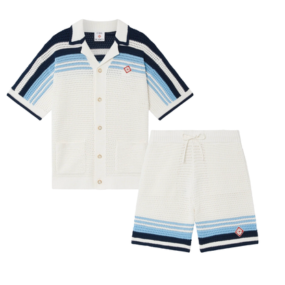 "Casa" Tennis Cotton Crochet tracksuit