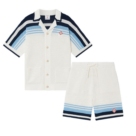 "Casa" Tennis Cotton Crochet tracksuit