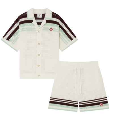 "Casa" Tennis Cotton Crochet tracksuit