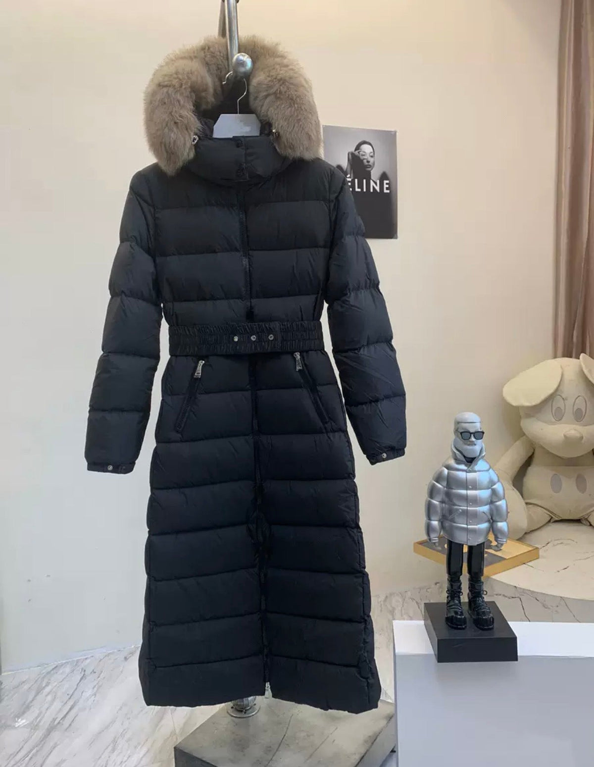 FUR TRIM LONG COAT