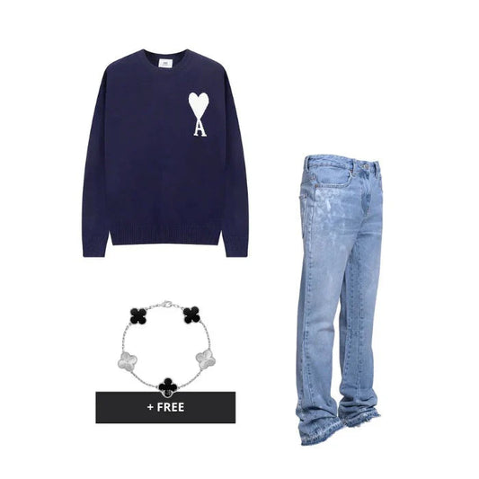 "Veinova Navy Breeze Outfit"