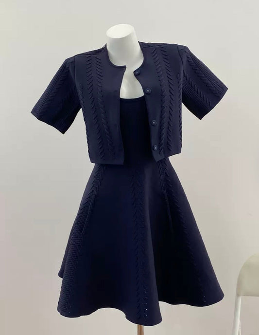 MAJE DRESS SET MARINE