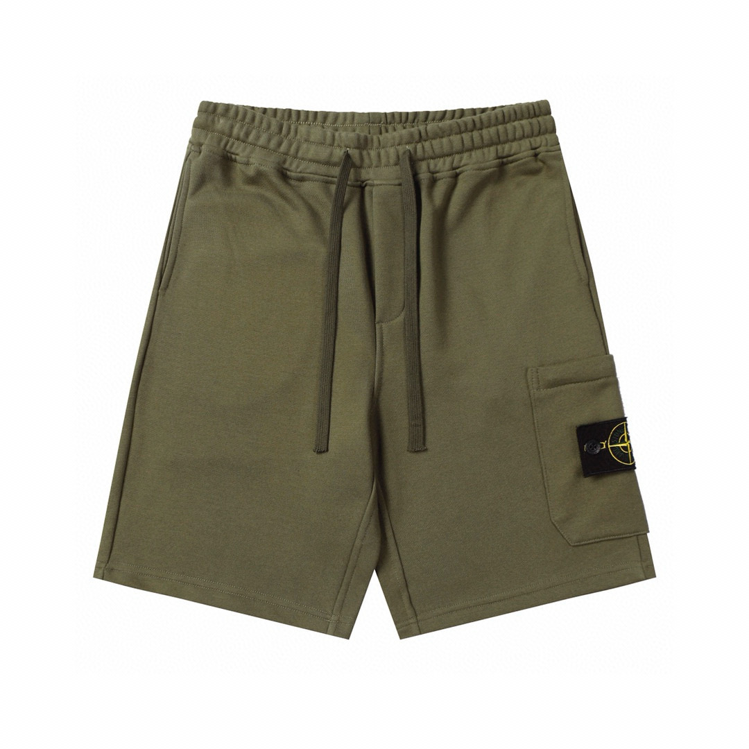 Trendy Casual Monogram Cotton Shorts