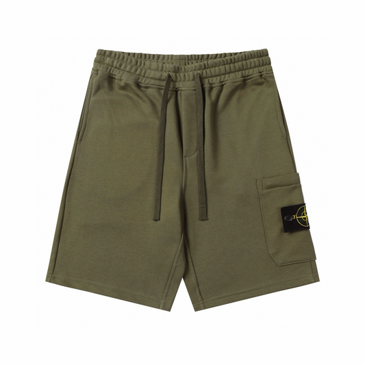 Trendy Casual Monogram Cotton Shorts