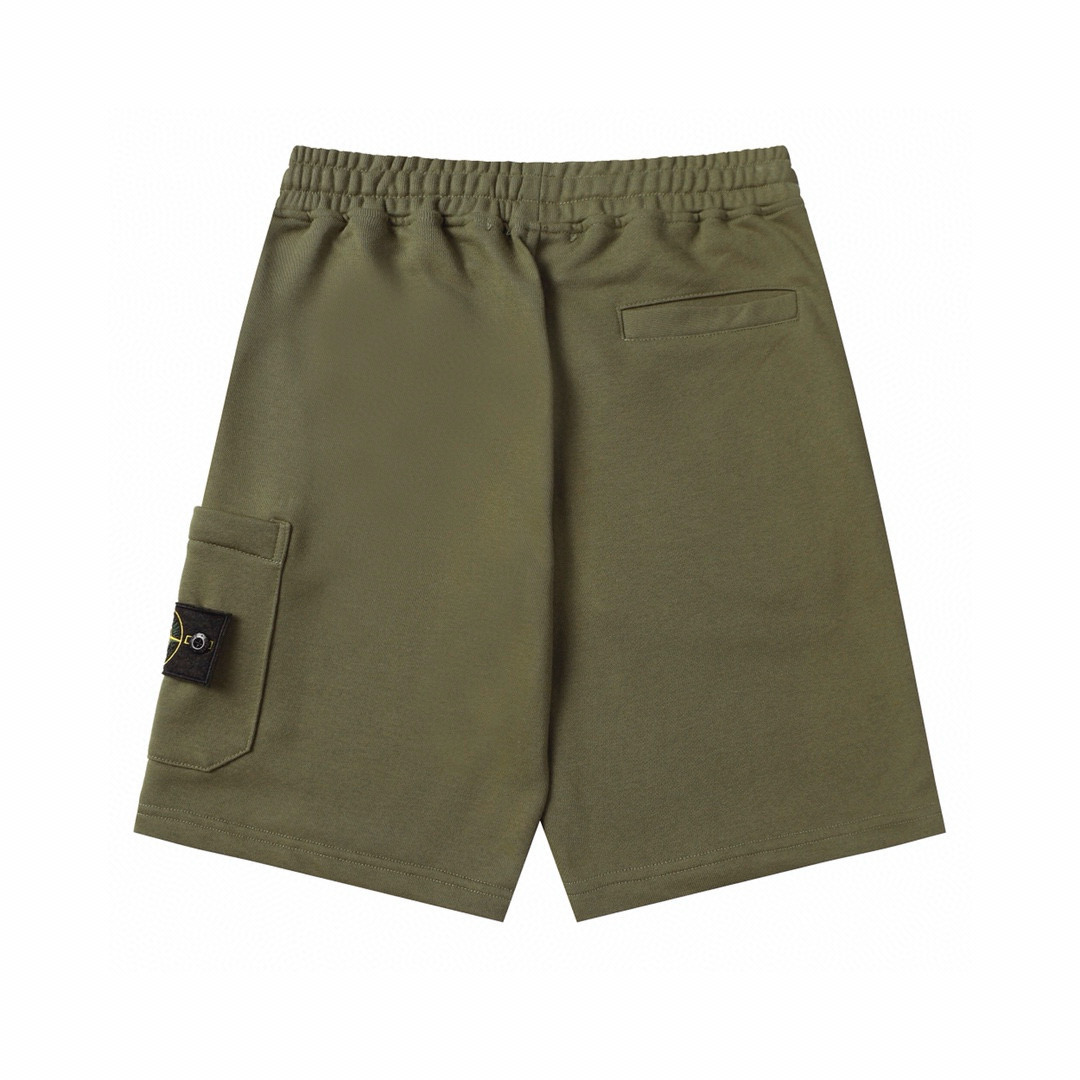 Trendy Casual Monogram Cotton Shorts