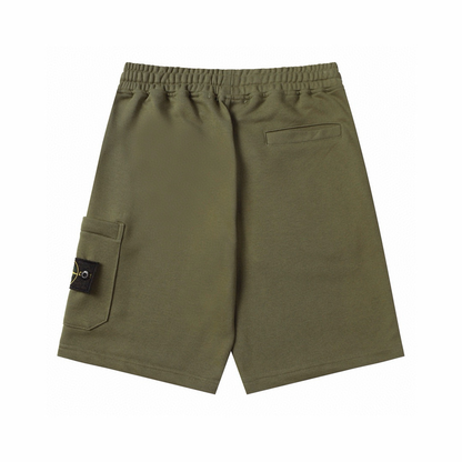 Trendy Casual Monogram Cotton Shorts