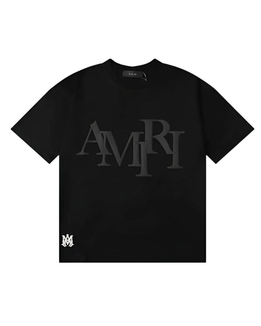 "AMR" Staggered Logo T-Shirt
