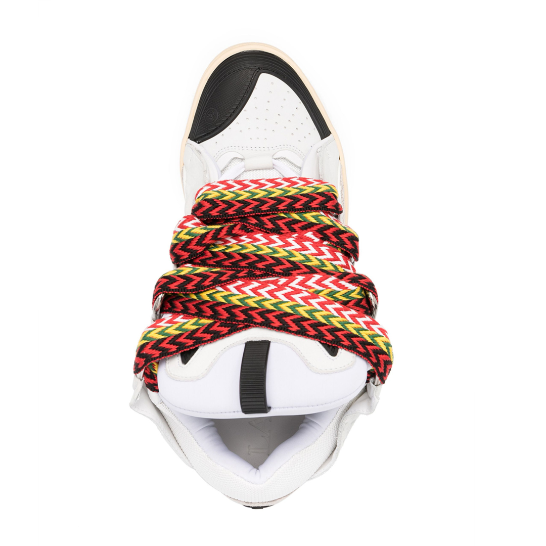 Curb White Multi Lace Sneakers