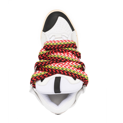 Curb White Multi Lace Sneakers