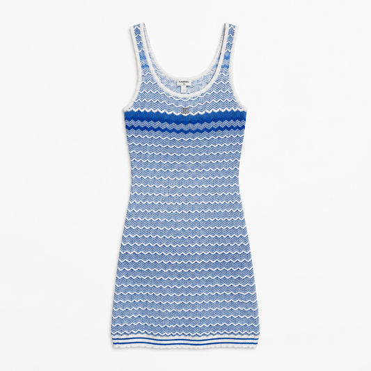 C BLUE STRIPES DRESS