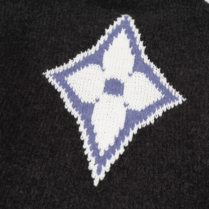 Elegant Patterned Everyday Knit Pullover
