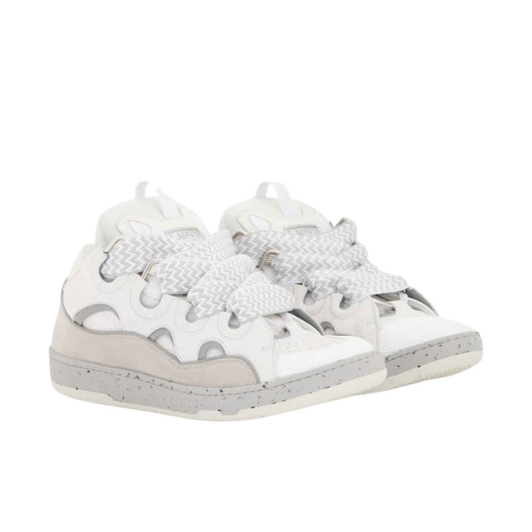 Curb White Grey Sneakers