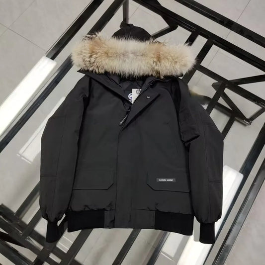 FLUFFY FUR TRIM JACKET