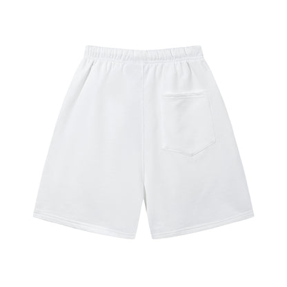Urban Relaxed Fit Streetwear Shorts White
