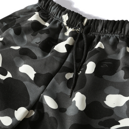 Bold Patterned Urban Shorts Outfit