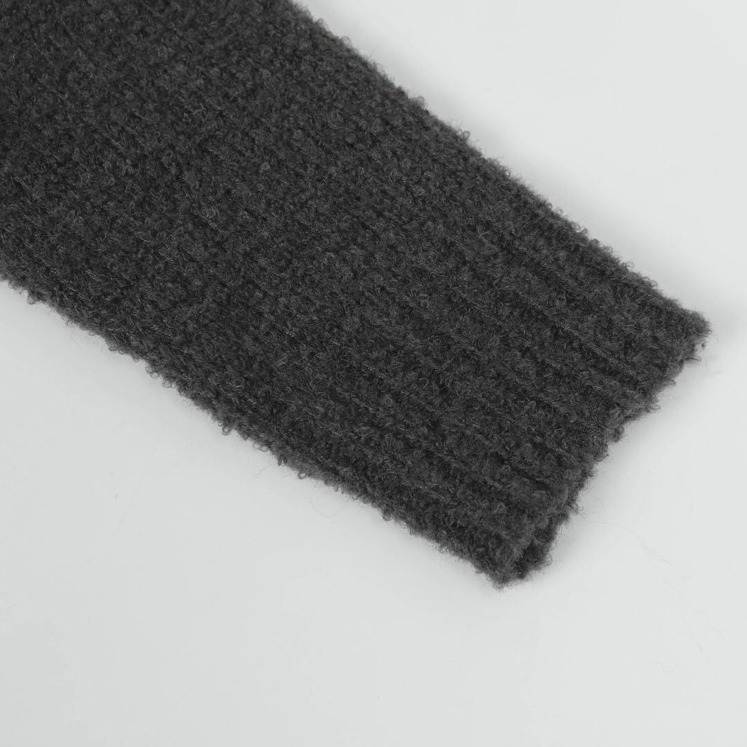 Modern Minimalist Patterned Crew Sweater