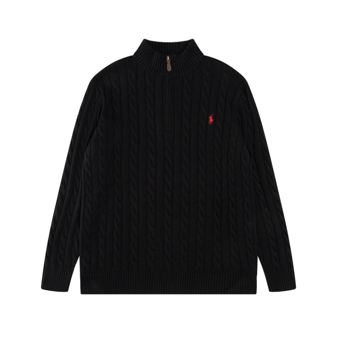 Classic Half Zip Cotton Sweater
