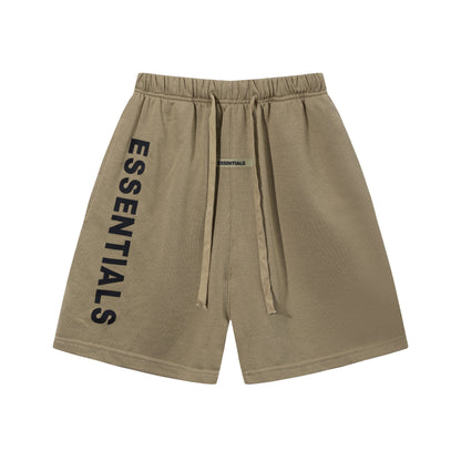Soft Relaxed Fit Cotton Brown Shorts