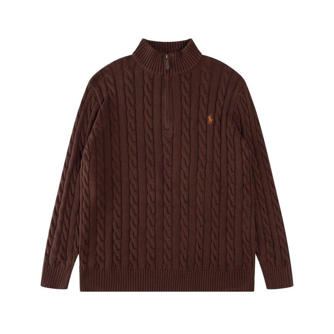 Classic Half Zip Cotton Sweater