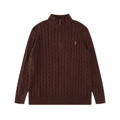 Classic Half Zip Cotton Sweater