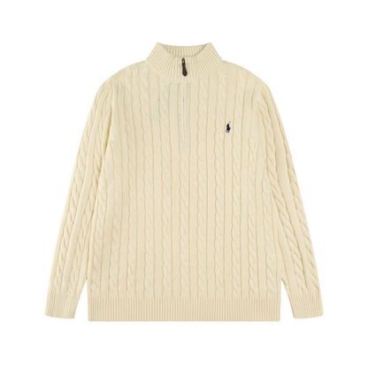 Classic Half Zip Cotton Sweater