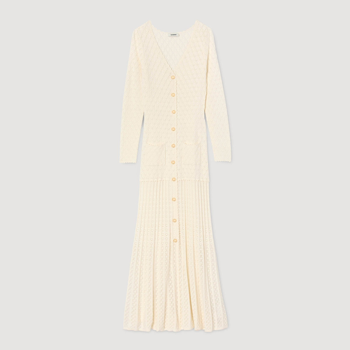 SANDRA FANTASY JERSEY DRESS BEIGE