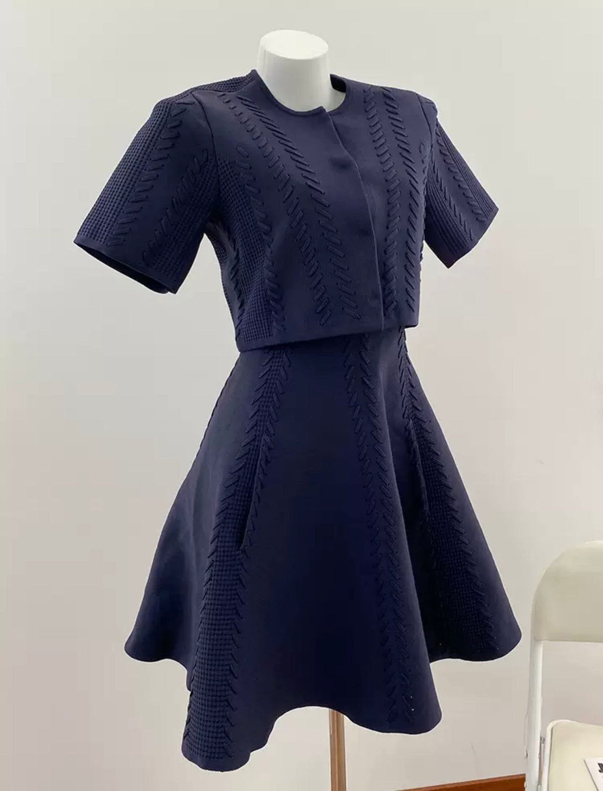 MAJE DRESS SET MARINE
