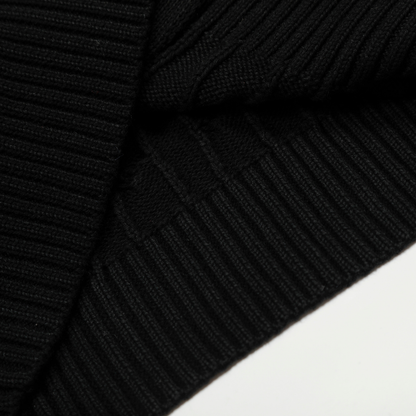 Classic Front Zip Cotton Sweater