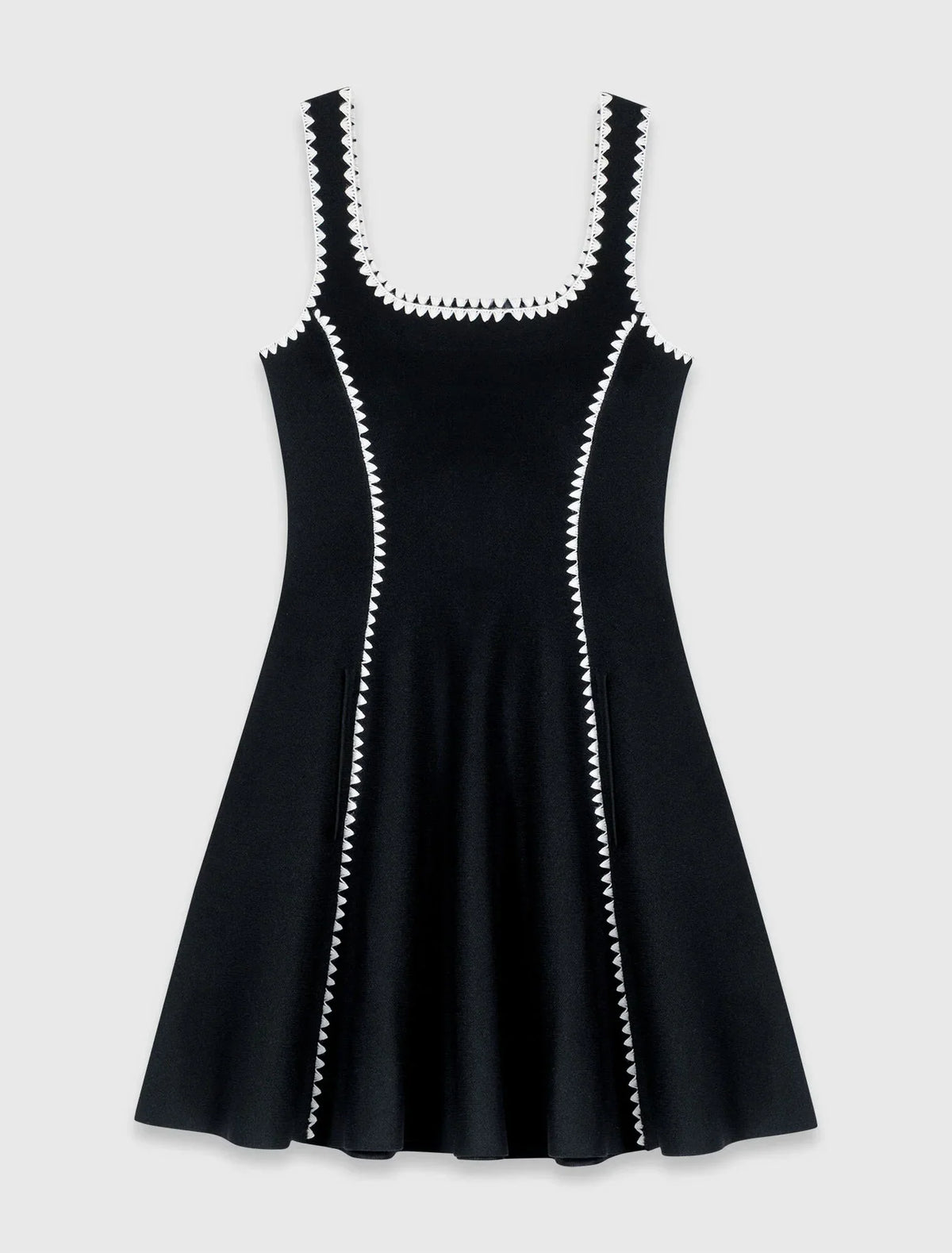 MAJE DRESS SET BLACK LINES