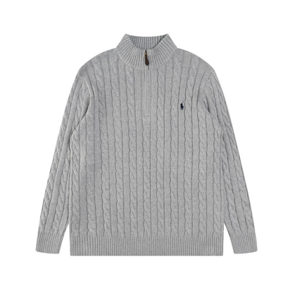 Classic Half Zip Cotton Sweater