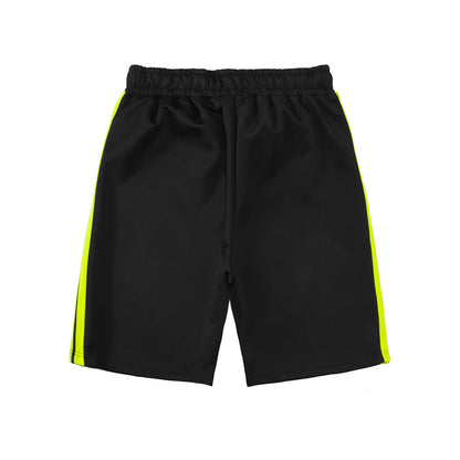 Trendy Black Lime Casual Shorts
