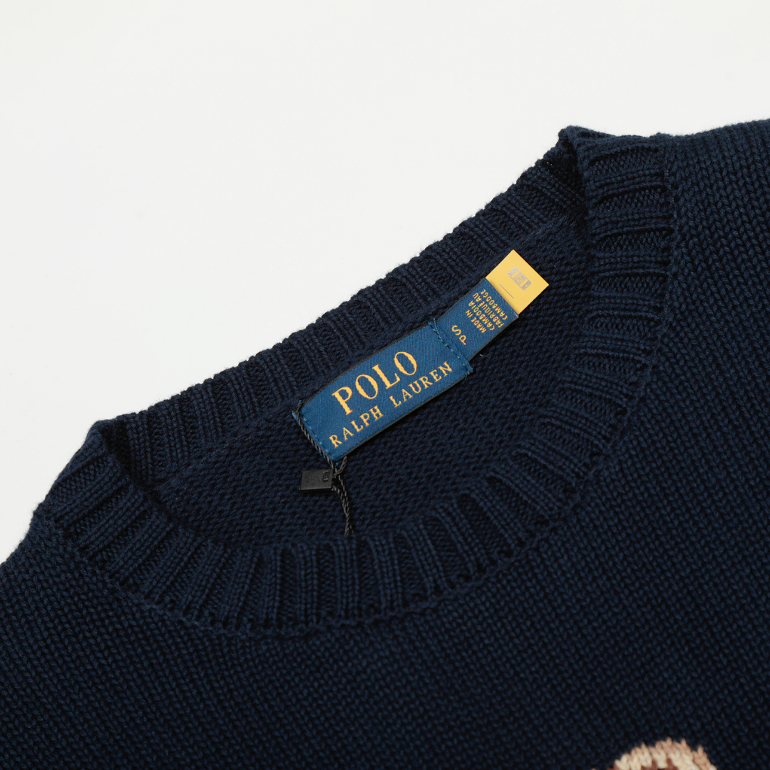 Cosy Graphic Bear Cotton Sweater