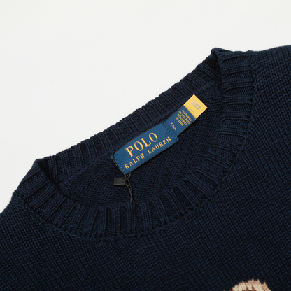 Cosy Graphic Bear Cotton Sweater