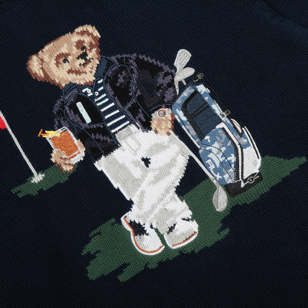 Cosy Graphic Bear Cotton Sweater