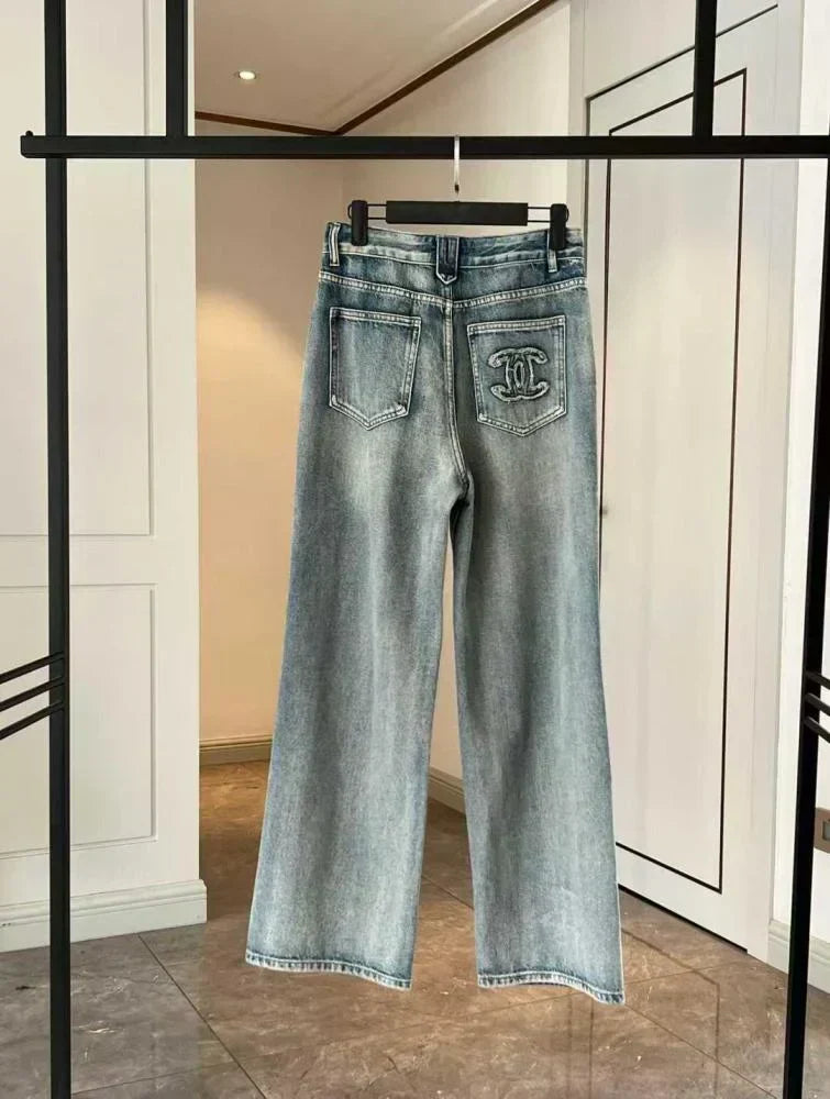 big logo jeans