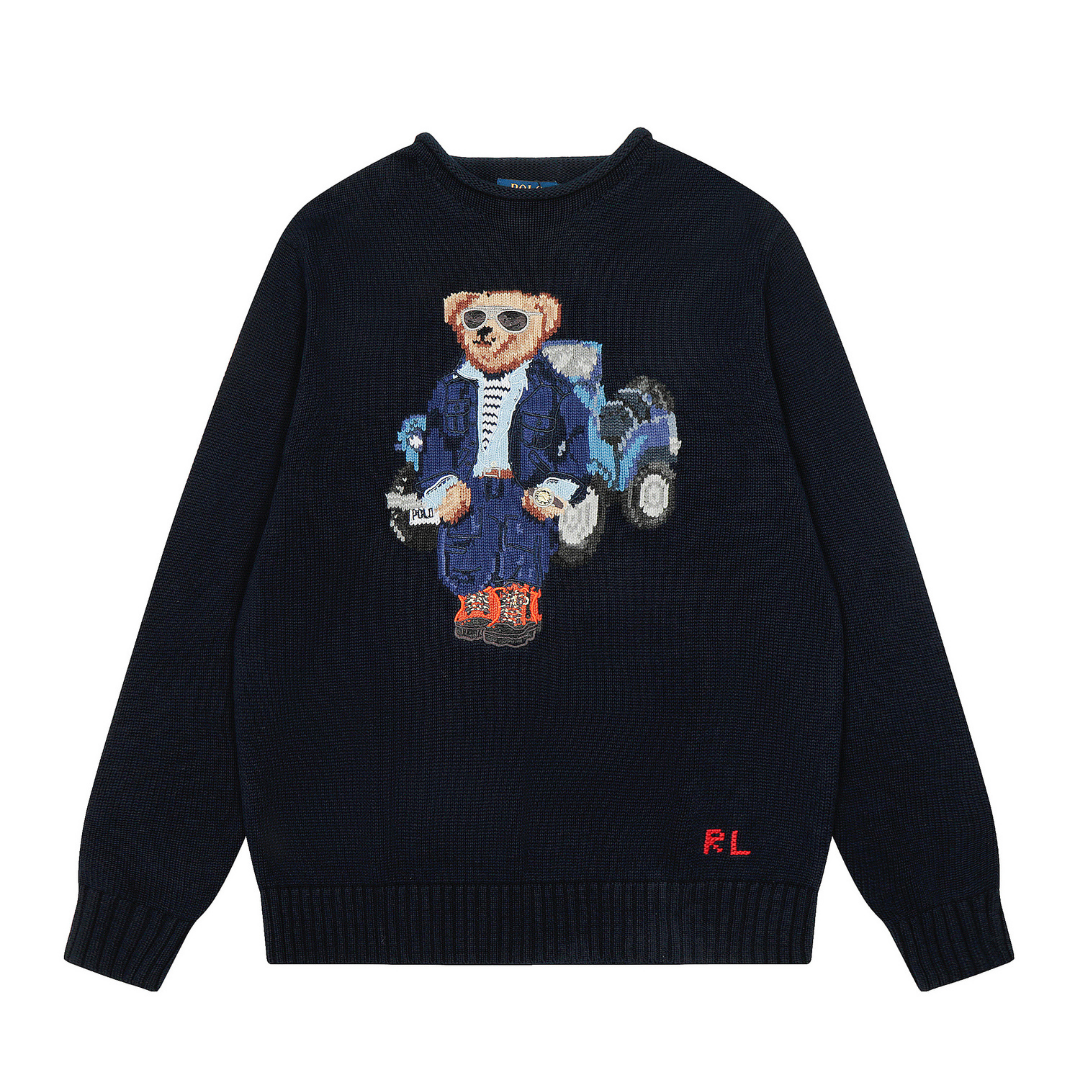 Modern Urban Bear Pattern Sweater