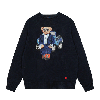 Modern Urban Bear Pattern Sweater